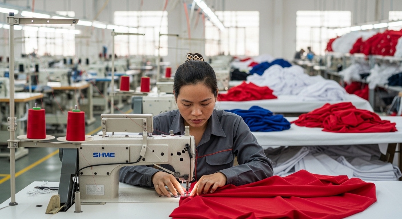 Vietnã acelera na moda: exportações têxteis sobem forte e miram recorde em 2025