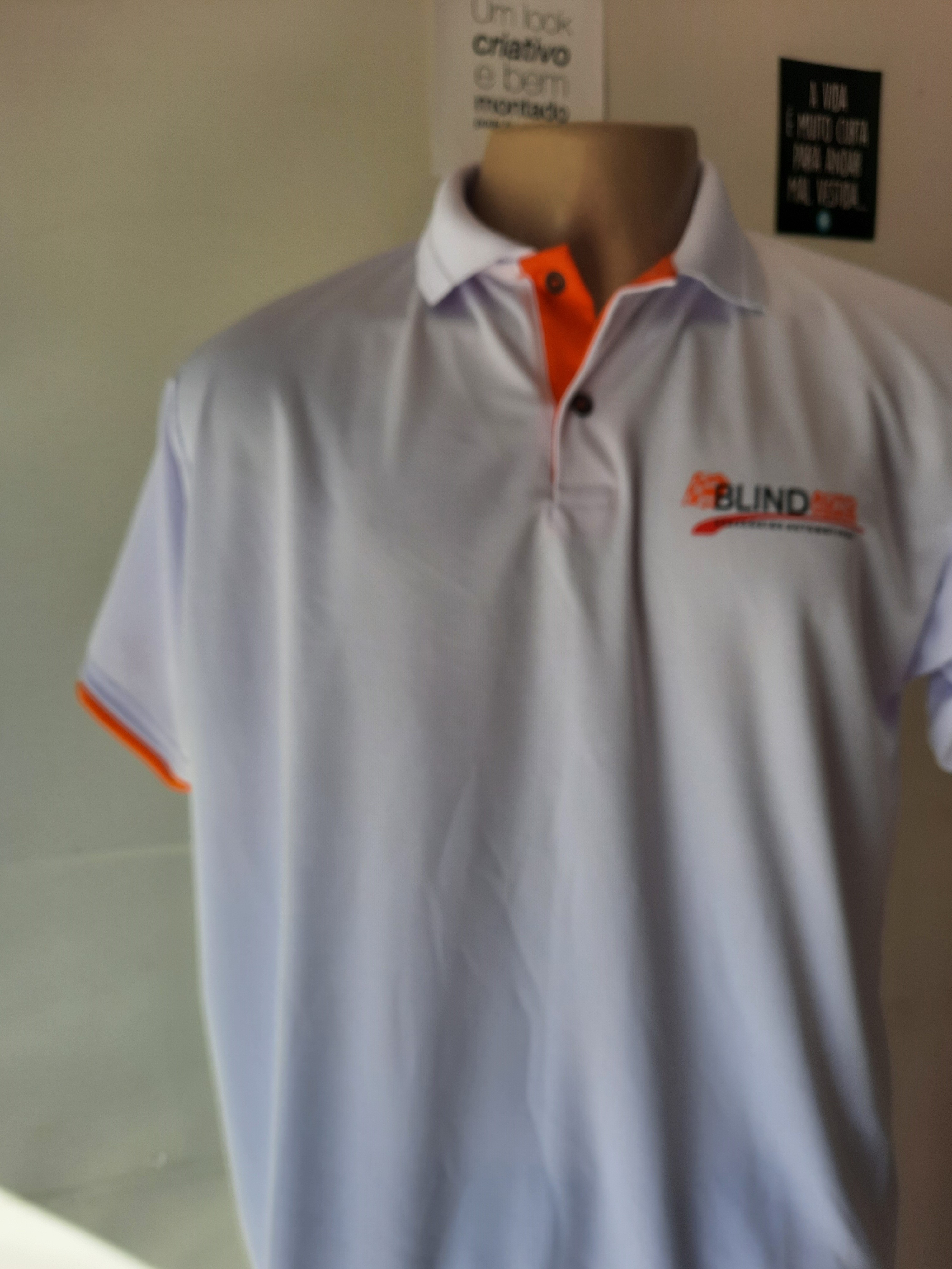 Camiseta Polo em Material Drayfitt Colmeia
